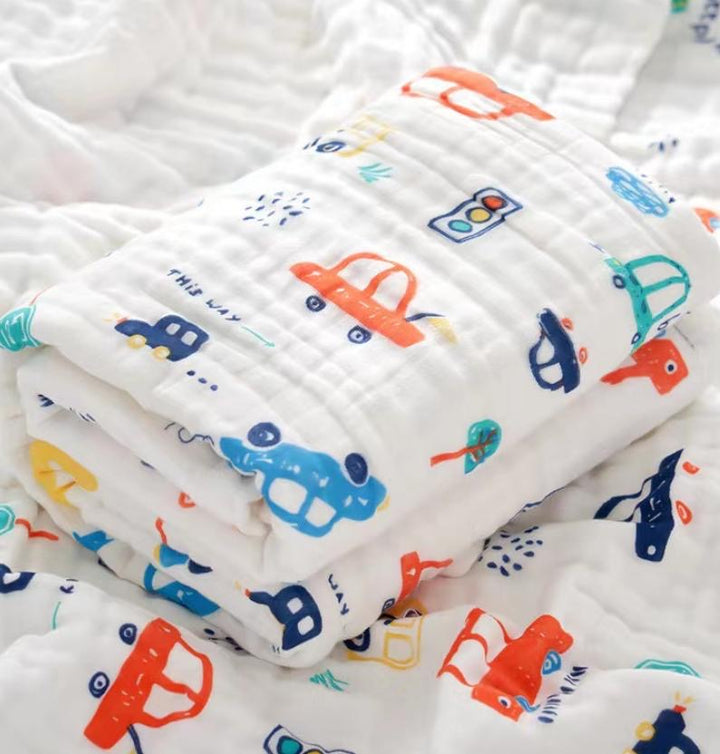 Manon Des Pres®️ Premium Baby Hamper Gift Basket Panda MOMO with 100% Cotton Blanket