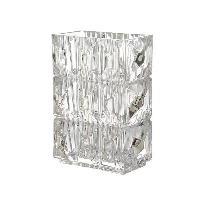 European style crystal glass Rousseau vase (13x9.5x20cm)