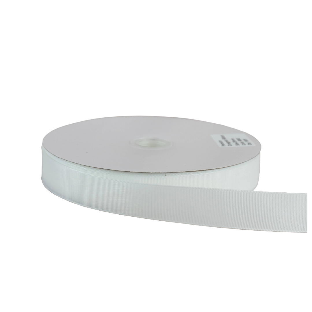 Premium Grosgrain Ribbon Off White 8002 (25mm x 91.5m)