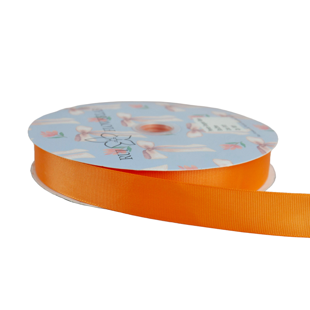 Premium Grosgrain Ribbon Orange 8101 (25mm x 91.5m)