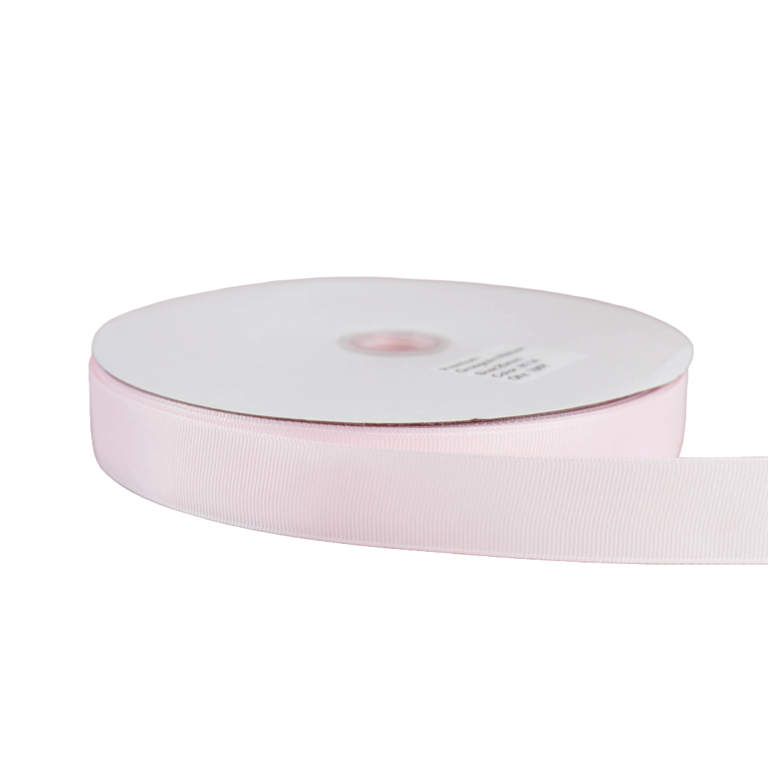 Premium Grosgrain Ribbon Powder Pink New 8114 (25mm x 91.5m)