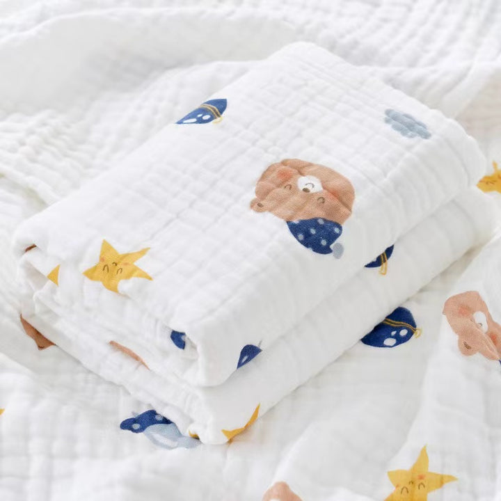 Manon Des Pres®️ Premium Baby Hamper Gift Basket Bear Pink with 100% Cotton Blanket
