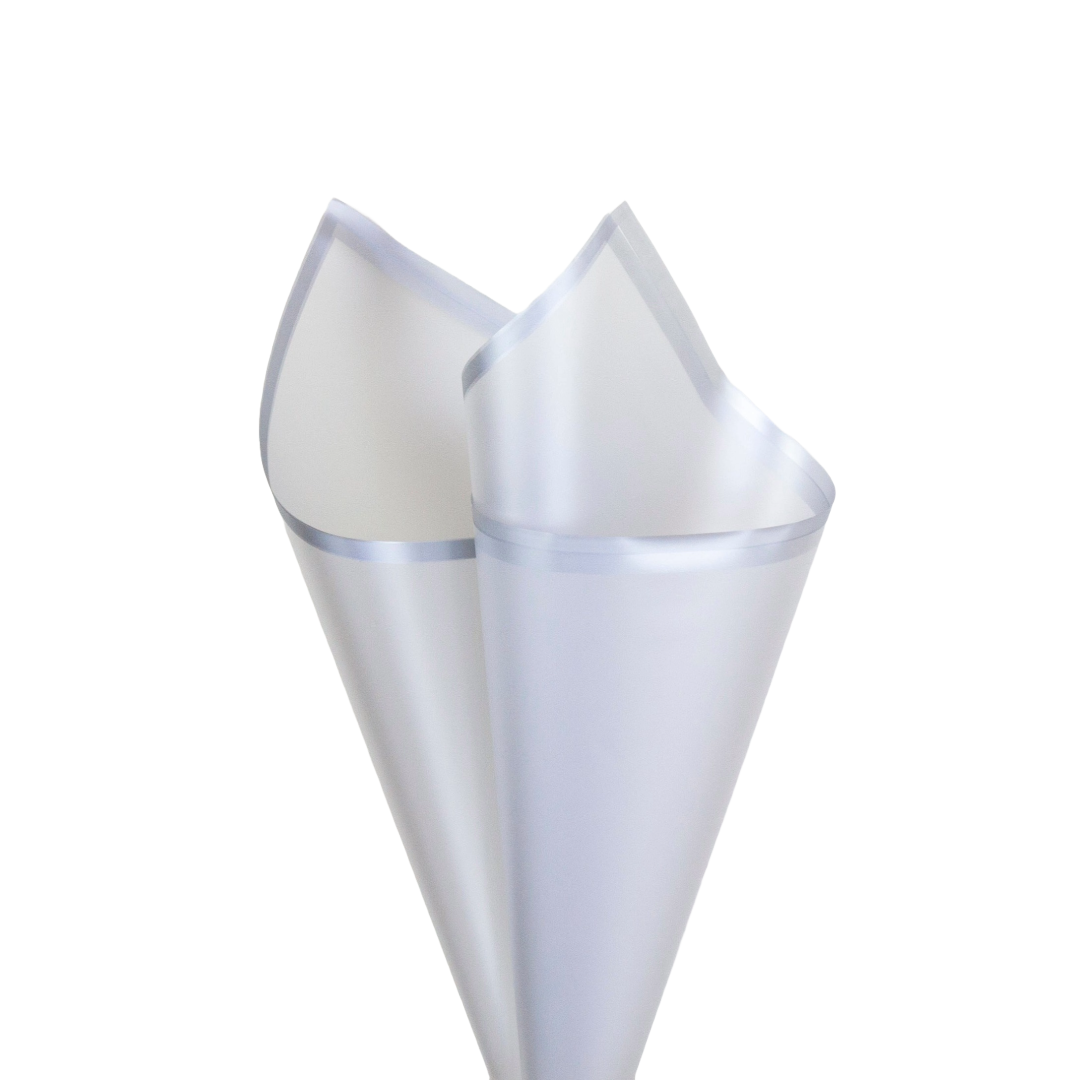 Cello Frosted Hue with Grey Border 50 mic Pack 20 (58x58cm)