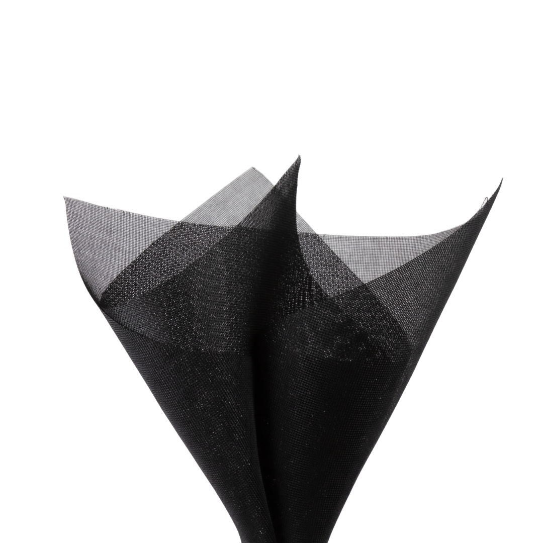 Premium Jute Like Sheets Black Pack 50 (50x70cm)