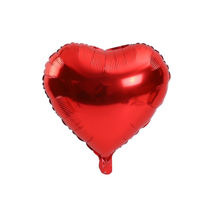 Foil Ballon 18" Heart Shaped Red 20pc with Ballon Ribbon