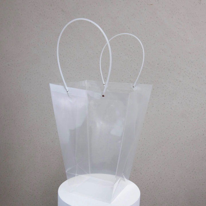 Flower Carry Bag Gift Bag Tapered Gift Bag Clear Pack 10 (39x19x47cmH)