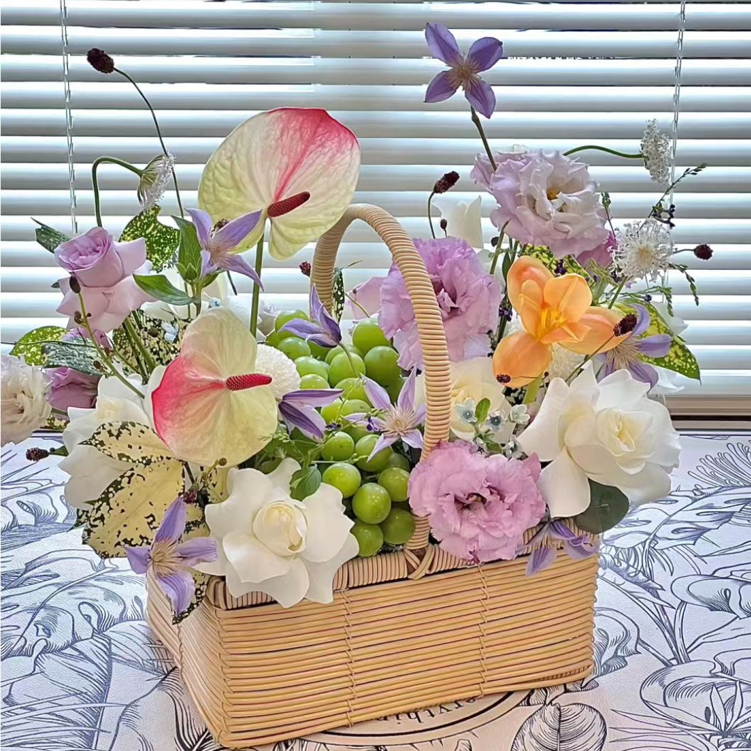 Flower Basket Hamper W350 (26x17x31cmH) 1 PC