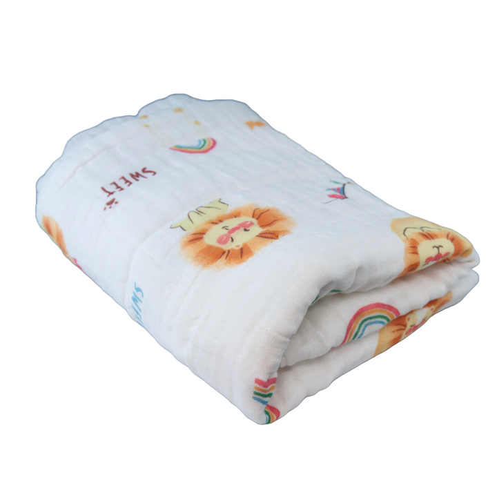 Manon Des Pres®️ Premium Baby Hamper Gift Basket Lion with 100% Cotton Blanket