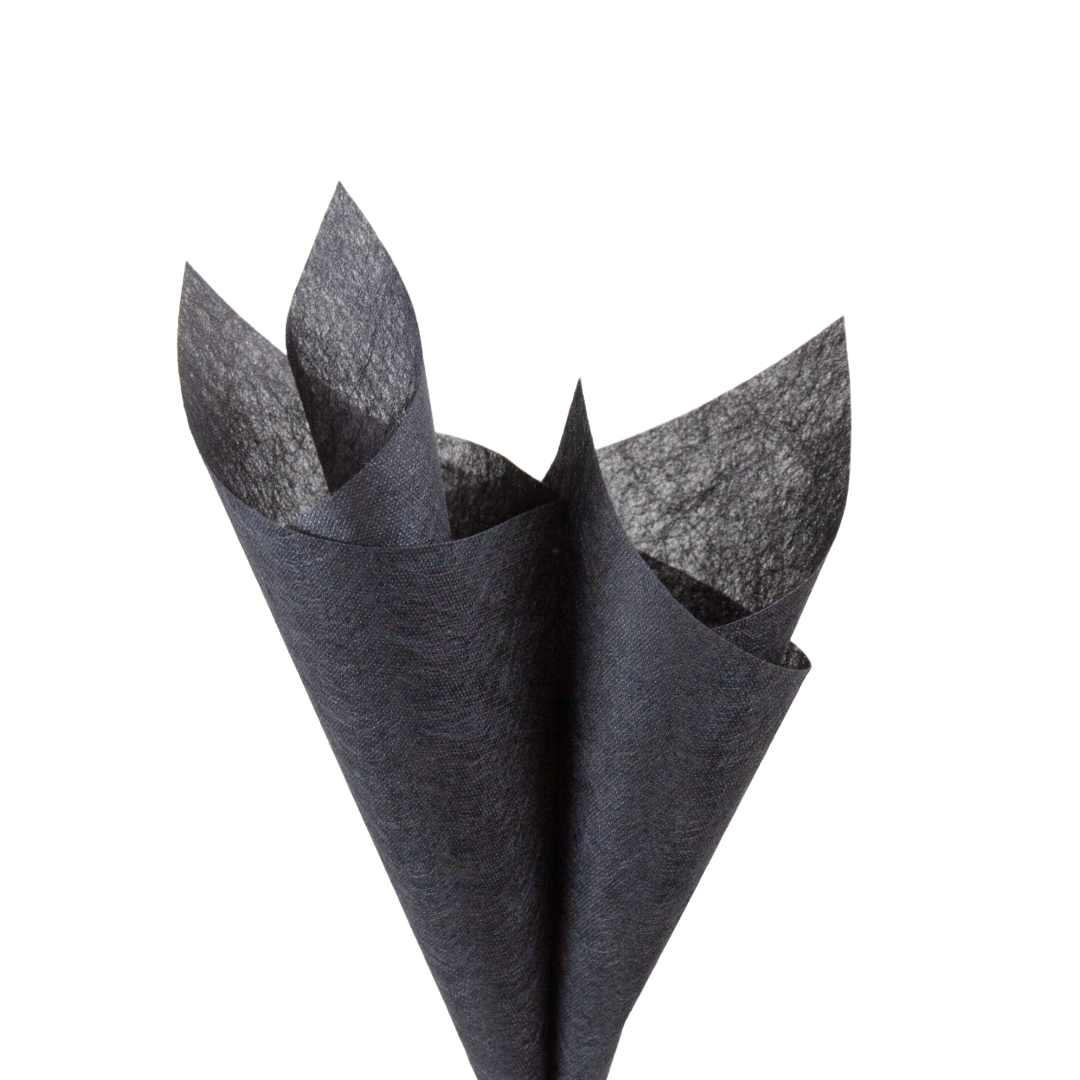Non-woven Thick 65gsm Black Pack 15 (53x57cm)