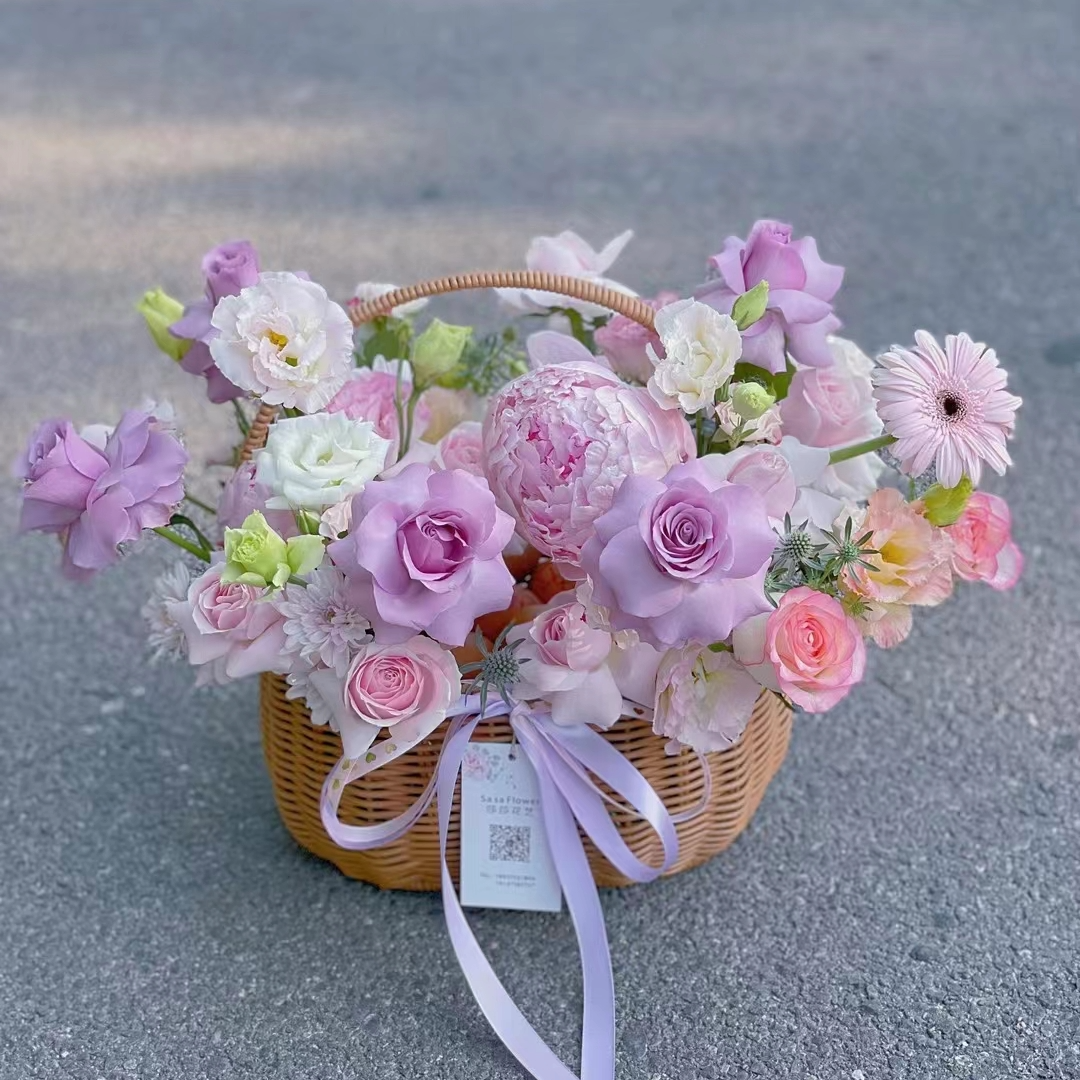 Flower Basket Hamper W347(28x19x30cmH)