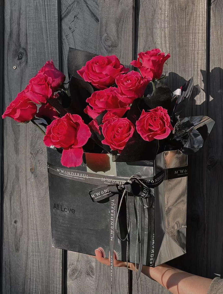 Mirror Flower Carry Box All Love JE T'AIME  L/XL size pack 5