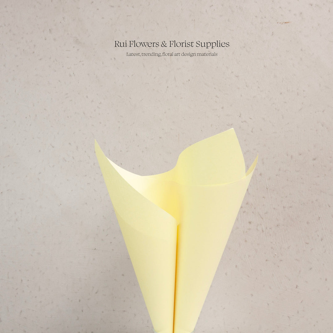 Kraft Paper Coloured Lemon 70gsm Pack 45 (50x70cm)