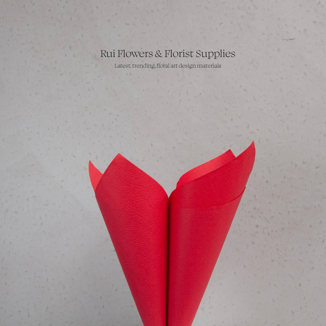 embossed paper red