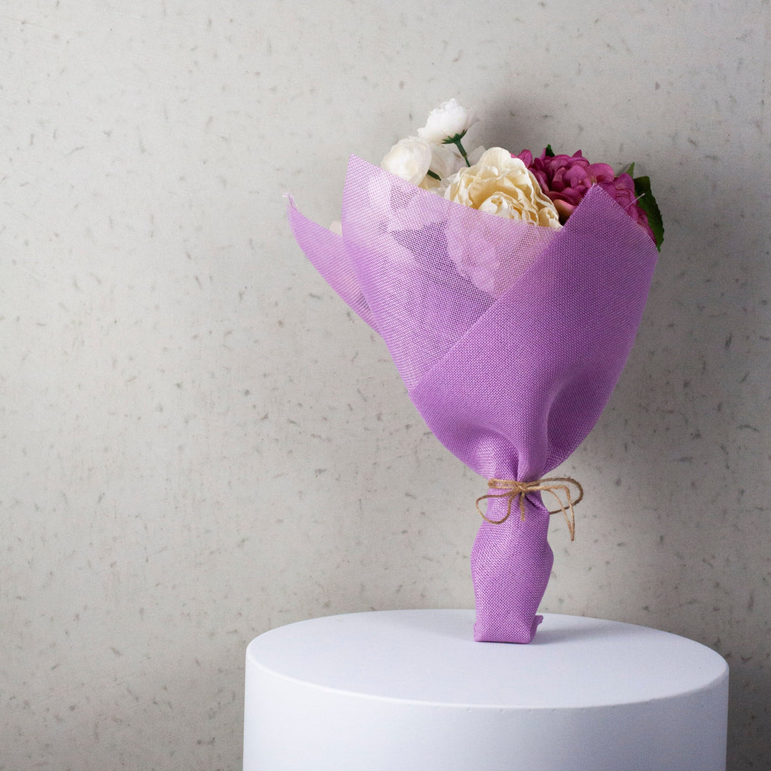 Premium Jute Like Sheets Purple Pack 20 (50x70cm)