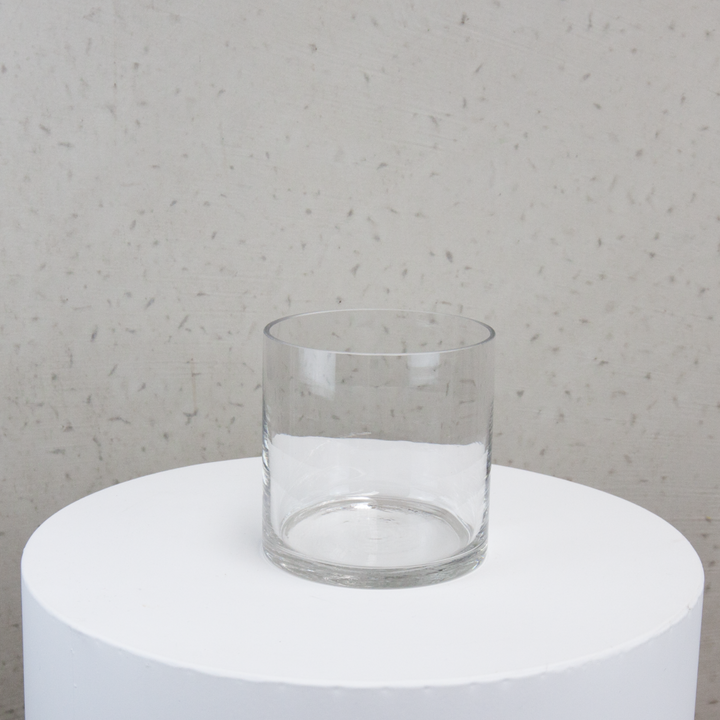 Glass Cylinder Vase Clear 12.5x12.5cmH