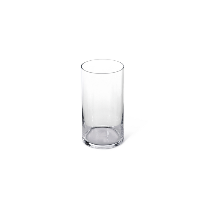 Glass Cylinder Vase Clear 12x20cmH