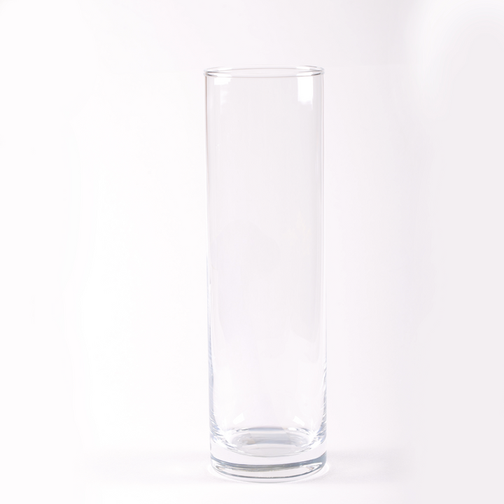 Glass Cylinder Vase Clear 15x60cmH
