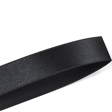 Premium Quality Double-Sided Satin Ribbon Black