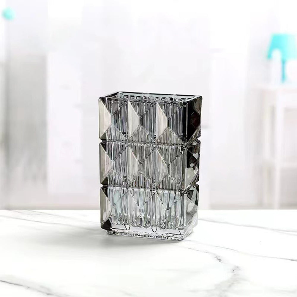 European style crystal glass Rousseau vase (13x9.5x20cm)