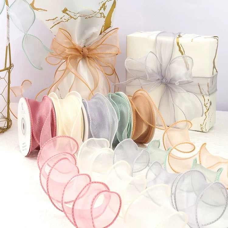 Organza ribbons