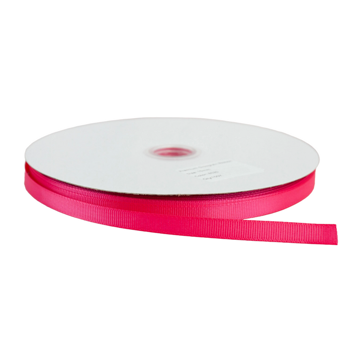 Premium Grosgrain Ribbon Hot Pink 8025 (10mm x 91.5m)