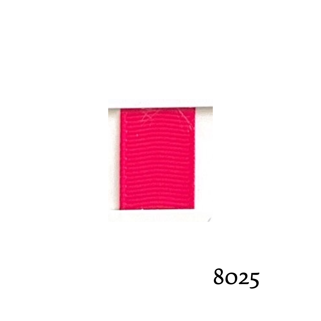 Premium Grosgrain Ribbon Hot Pink 8025 (10mm x 91.5m)