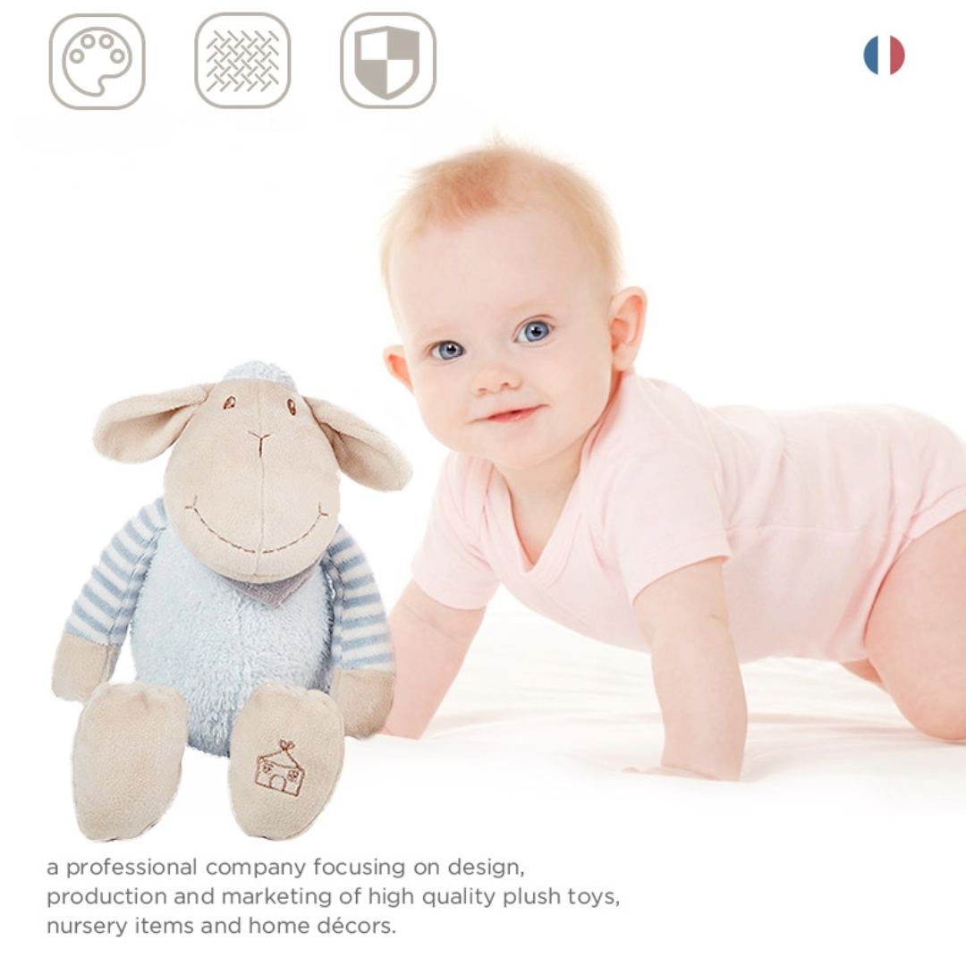 Manon Des Pres®️ Premium Baby Plush Toy "Timmy" the Sheep Pink 30cmH