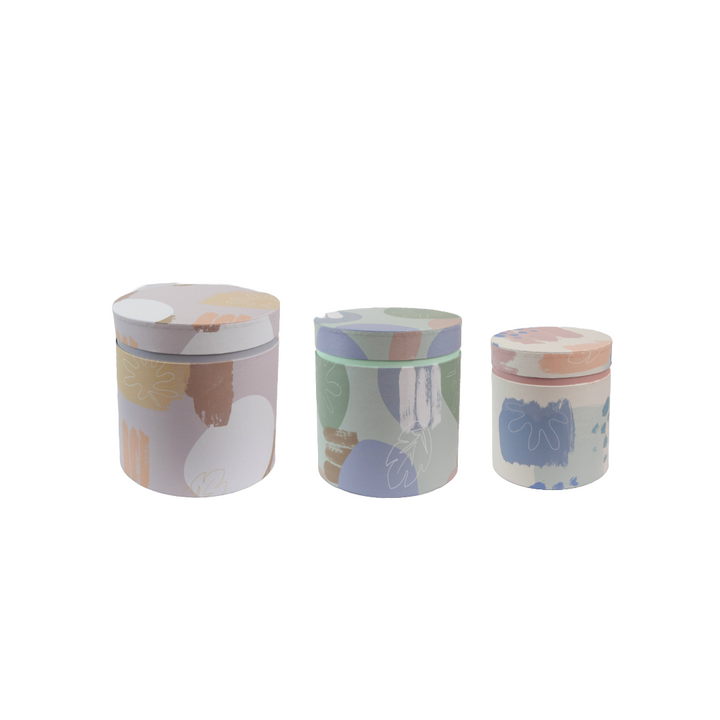 Flower Box Round Watercolour Art Serious Set 3