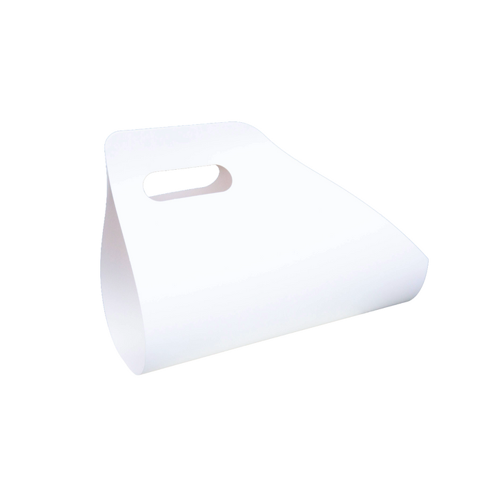 New Flower Bouquet Wrap "Wrap and Go" Carry Bag with Handle shape 2 Waterproof White Pack 10 (Copy)