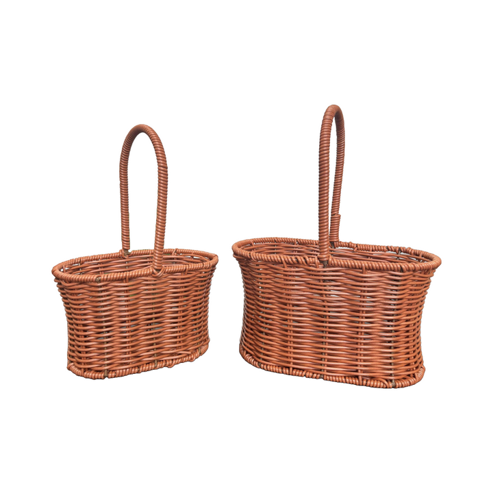 Flower Basket Hamper W320 (23x14x30cmH, 19x12x26cmH) Set 2