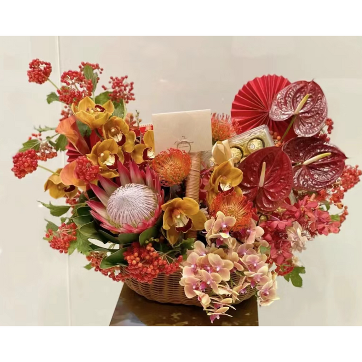 Flower Basket Hamper W339 (34x26.5x34cmH, 31x24x29cmH) Set 2