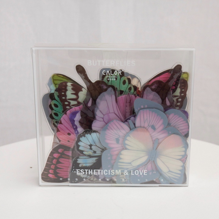 PVC Butterfly Decorations Wedding Bouquet Decorations 1 Box (32pcs)