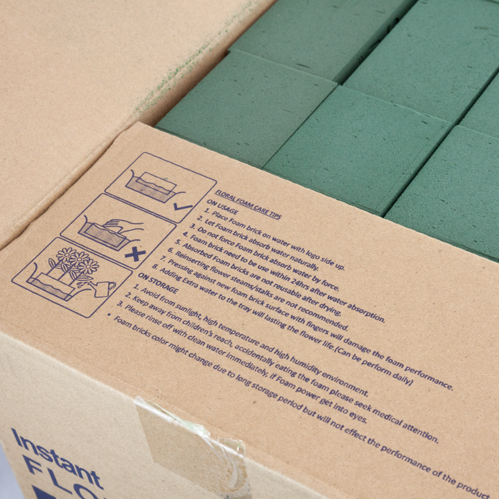Instant Floral Foam Bricks 20pcs/Box (23x11x7cm)