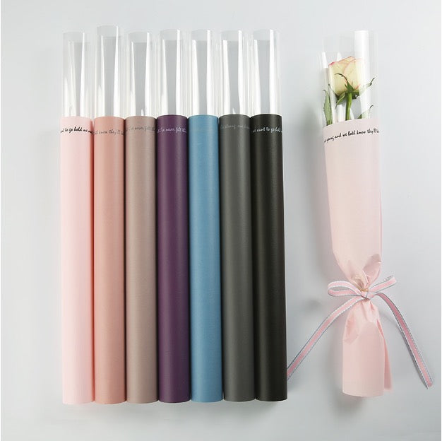 Cello Single Rose Wrap Pack 20 (52x30cm)