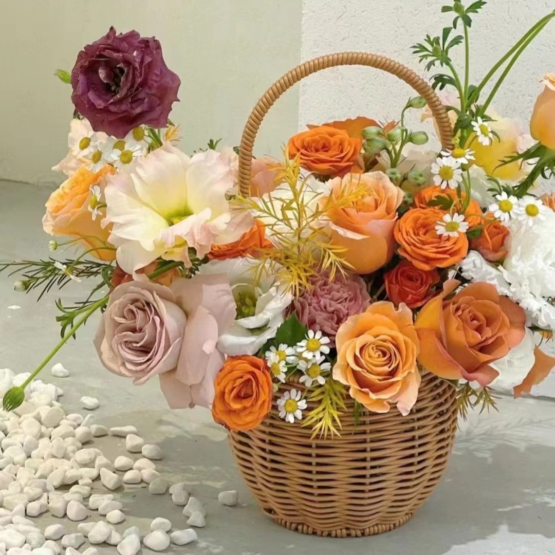 Flower Basket Hamper W312 (12x12x29cmH) 1PC