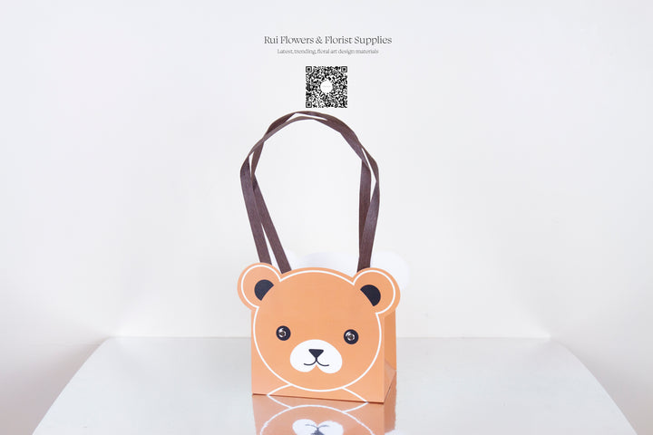 Flower Carry Bag,  Bear Series Pack 10 14.5x10x17.7cmH